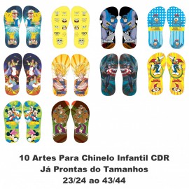 10 Artes Chinelo Infantil 01 CDR