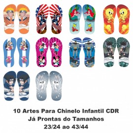 10 Artes Chinelo Infantil 02 CDR