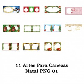 11 Artes Para Caneca Natal - PNG 01