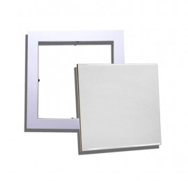 01 Kit Quadro Moldura Branca com Azulejo 15x15 cm