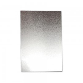 03 Chapas 10 x 15 cm Metal Prata Sublimável 